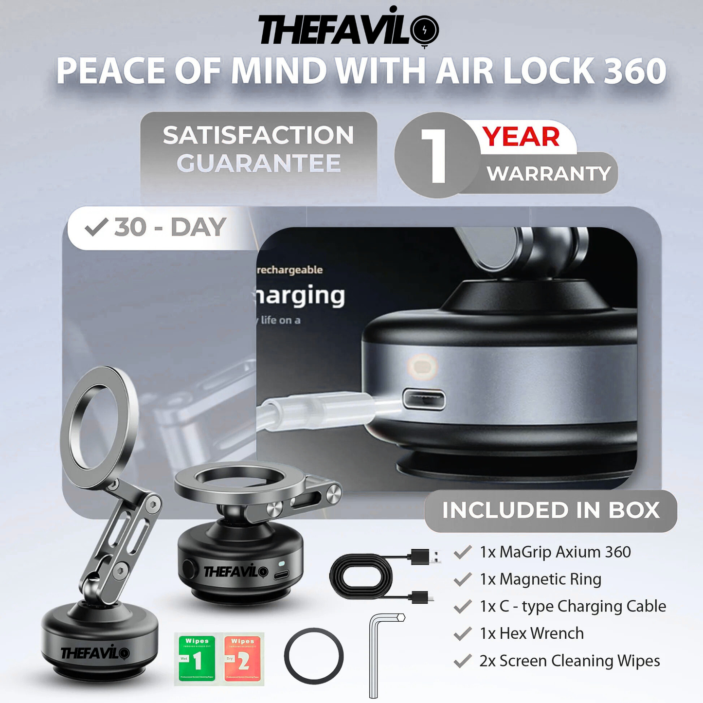 TheFavilo Magnetic Phone Stand 360°  TF404WB